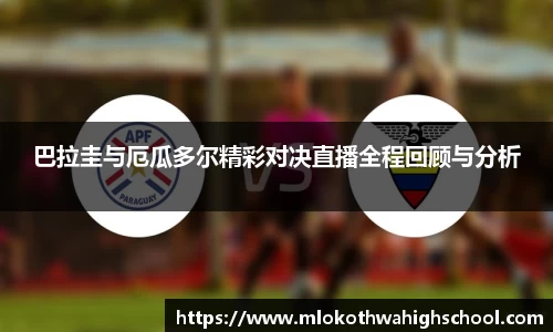 巴拉圭与厄瓜多尔精彩对决直播全程回顾与分析