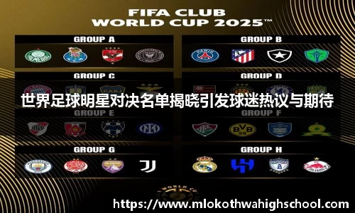 世界足球明星对决名单揭晓引发球迷热议与期待